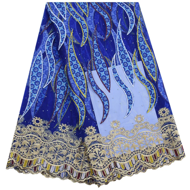 Африканская вощеная кружевная ткань с вышивкой высокое качество кружева французский тюль кружевная ткань для свадебная, нигерийская, кружевная ткань 1705
