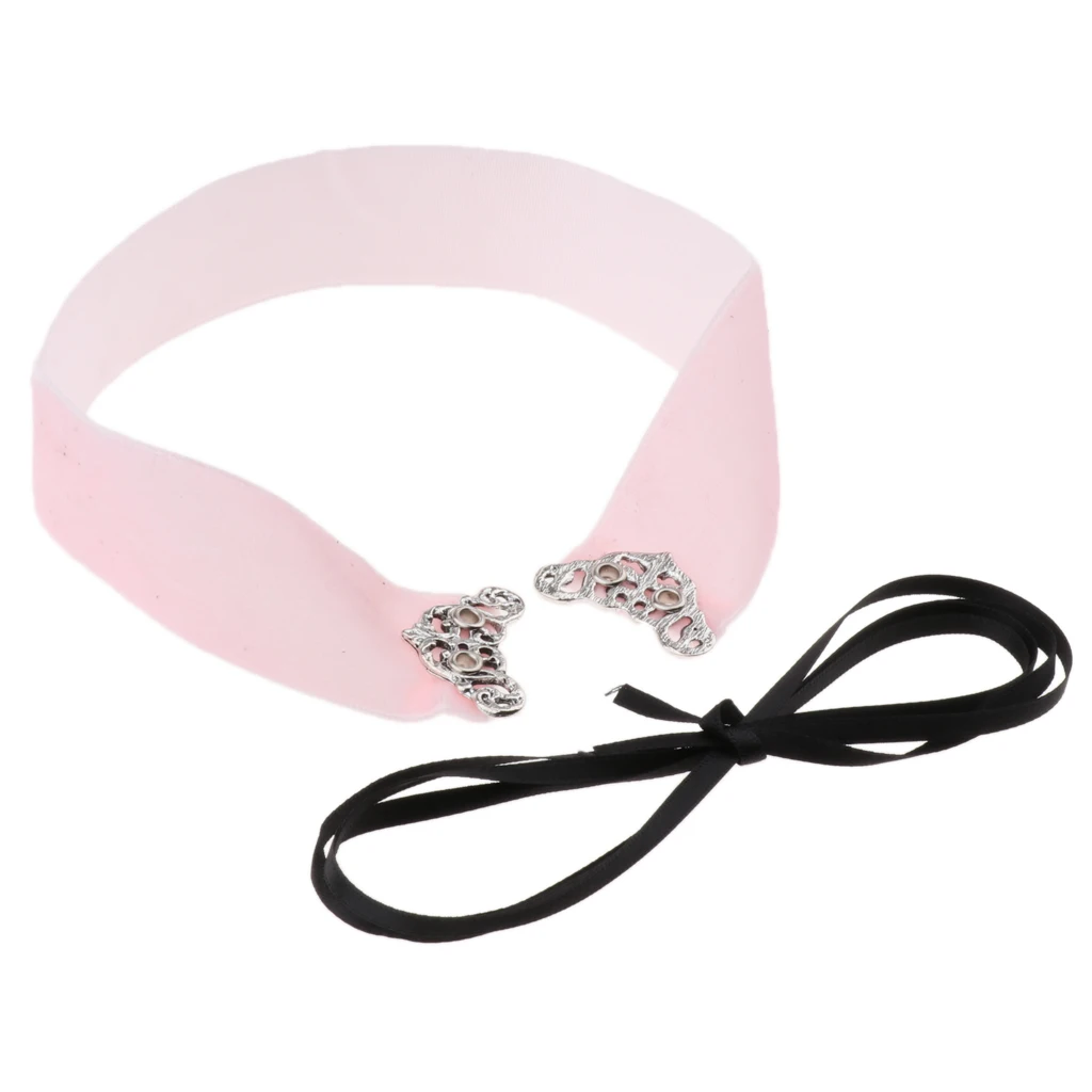 Wide Thick Punk Boho Summer Velvet Lace up Choker Necklaces Adjustable for Women Girls