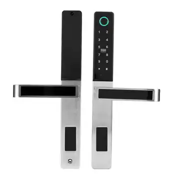 

Smart Biometric Door Lock Zinc Alloy Digital Touchscreen Keypad Locks with Voice Control Support for Alexa for Keyless Entry