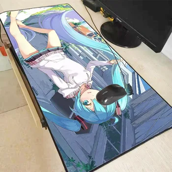 

MRGBEST Hatsune Miku Anime Girl Mouse Pad Large Mouse Mat Desk Mat Non-Slip Rubber Base Mousepad for Laptop PC Game Waterproof