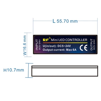 

DC5-24V RGBW Constant Current LED Strip Wireless Controller 28Keys RF Remote Control for Indoor Background SMD Lights Cabinet