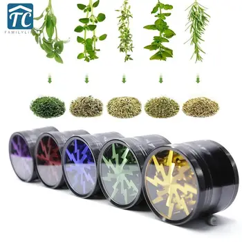 

63MM Grass Grinder Tobacco Crusher Smoke Herbal Herb Grinder Aluminum Alloy Smoking Accessories Manual Weed Spice Grinder