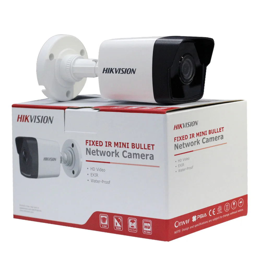 Hikvision камера наблюдения DS-2CD1043G0-I 4MP IR Netwerk Bullet IP камера POE H.265+ Vervangen DS-2CD1041-I уличная камера