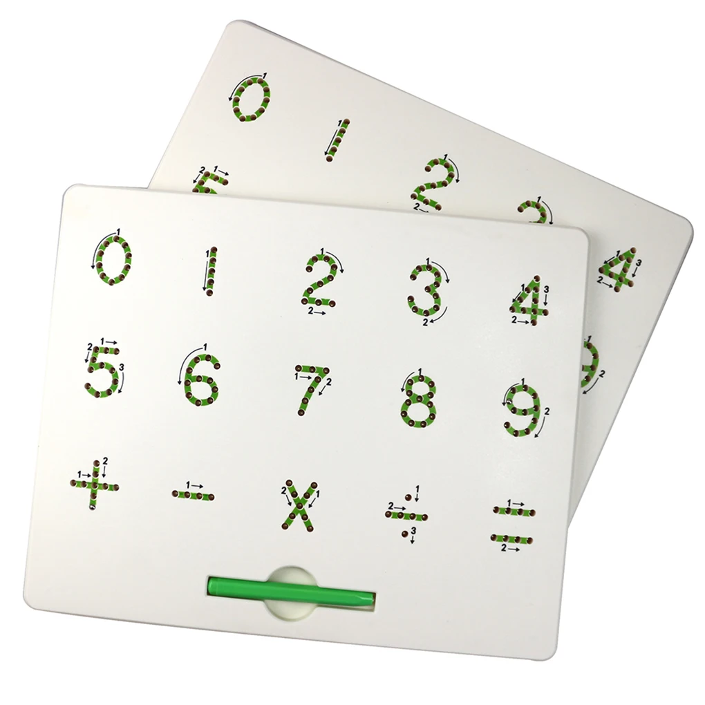 

new Children Magnetic Graffiti Writing Board Numbers Calculating Signs Steel Ball Preschool Educational Tool