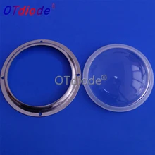 100 мм вогнутое Оптическое стекло высокой мощности светодиодный объектив с защитным силиконовым кольцом и крепежный кронштейн для CREE CXB3590 120 W-500 W Светодиодный