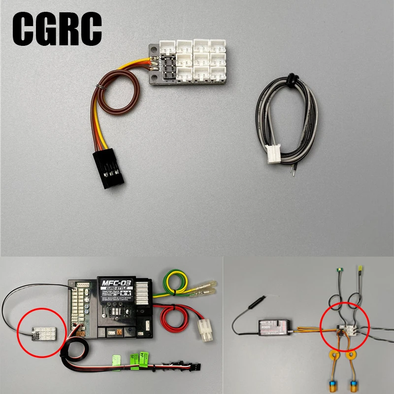 

Light System Expansion Board PH2.0 Expansion Module for Tamiya MFC-03 1/14 RC Truck scania actros 1/10 RC Crawler TRX4 SCX10