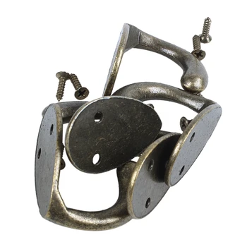 

Clothes Hat Coat Robe Hanging Metal Single Hook Wall Door Hangers 5pcs