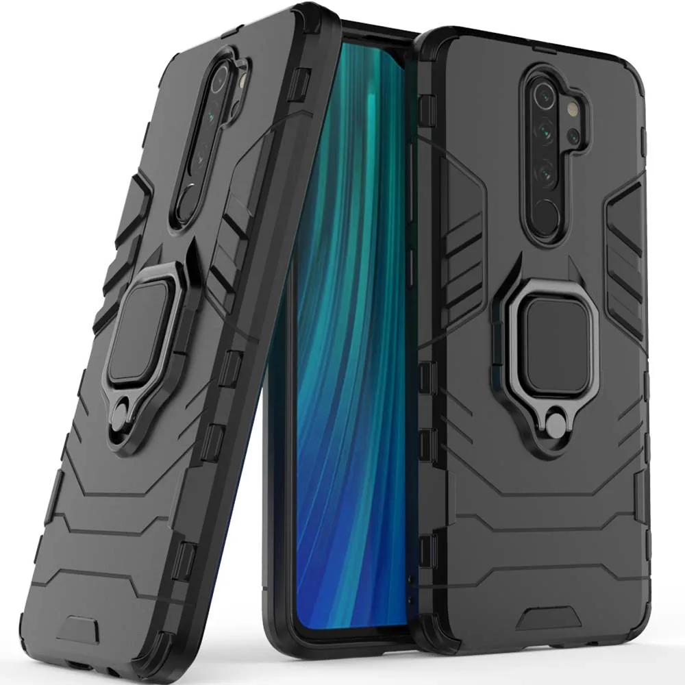 Чехол для Xiaomi Redmi Note 8 Pro автомобильный чехол с магнитным кольцом-держателем