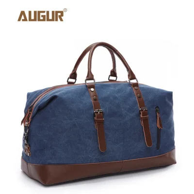 AUGUR Men Handbag Large Capacity Travel Bag Designer Shoulder Messenger Luggage Bags High Quality Casual Crossbody Travel Bags - Цвет: Темно-синий