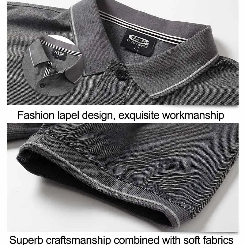Летние мужские рубашки поло хлопковые воротник с лацканами короткий рукав