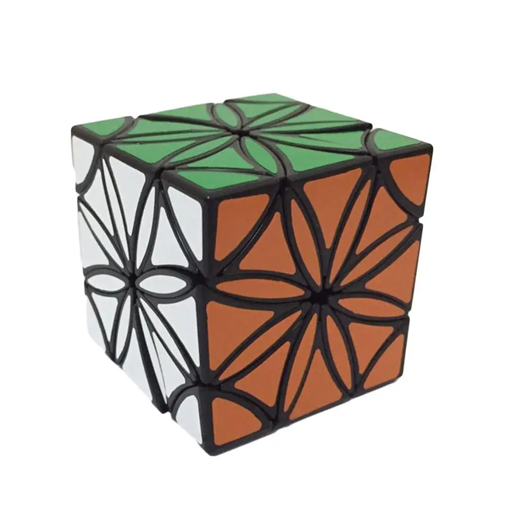 Lan2019 Новое поступление Lan Flower Magic Cube гладкая неровная куб пазл игрушки для сложного-черная-на основе