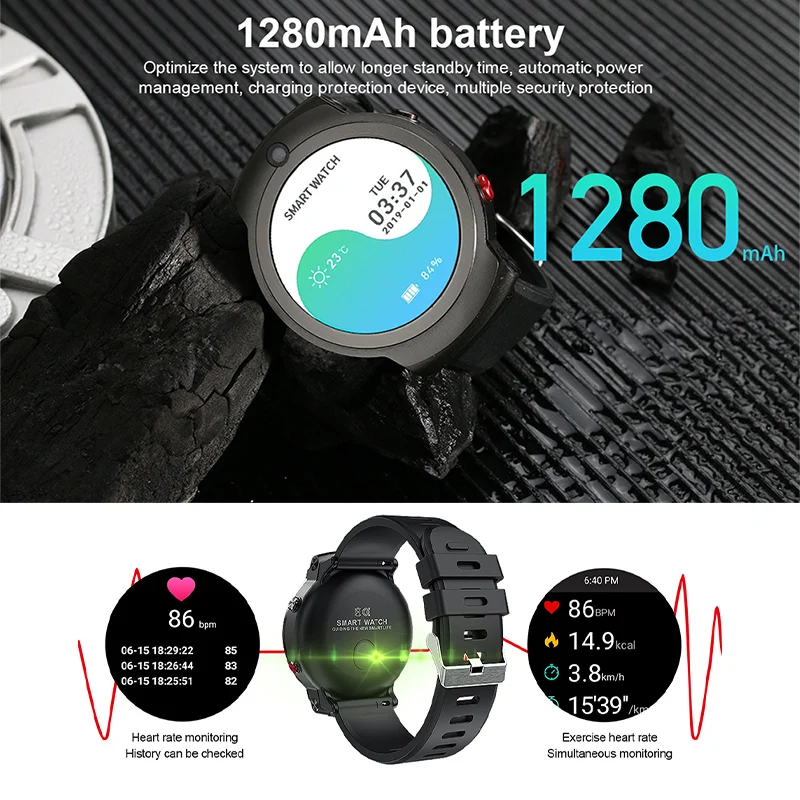 DM28 4G умные часы 3 ГБ 32 MTK6739 четырёхъядерный процессор Android 7 1 2 0 + 8 Мп Двойная Камера