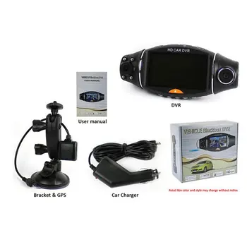 

1080P HD Dual Lens 140 degree Dash Cam GPS Car DVR Video Recorder Camera G-Sensor Night vision Dash Cam Rearview