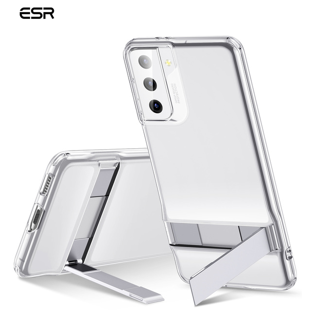 Phone Case for Samsung Galaxy S21/S21 Plus/S21 Ultra 5G Metal Kickstand Steady Case Luxury TPU Back Cover for Galaxy S21