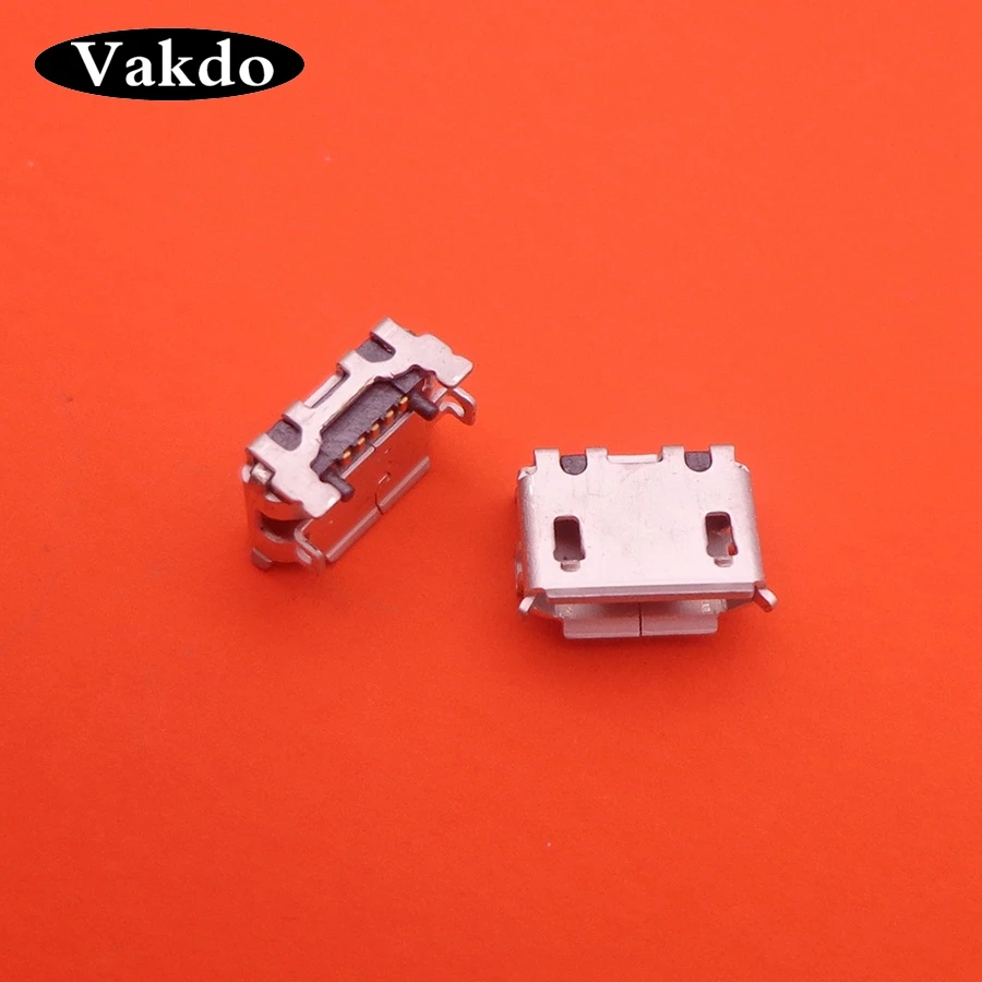 100 шт./лот Микро Мини usb-коннектор с разъемом типа jack разъем для зарядки док-станция для разъем 5-контактный Замена запасных частей Женский 5-контактный разъем печатной платы питания