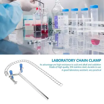 

Lab Beaker Chain Clamp Clip Beaker Container Fixator Chemical Laboratory Equipment CLH@8