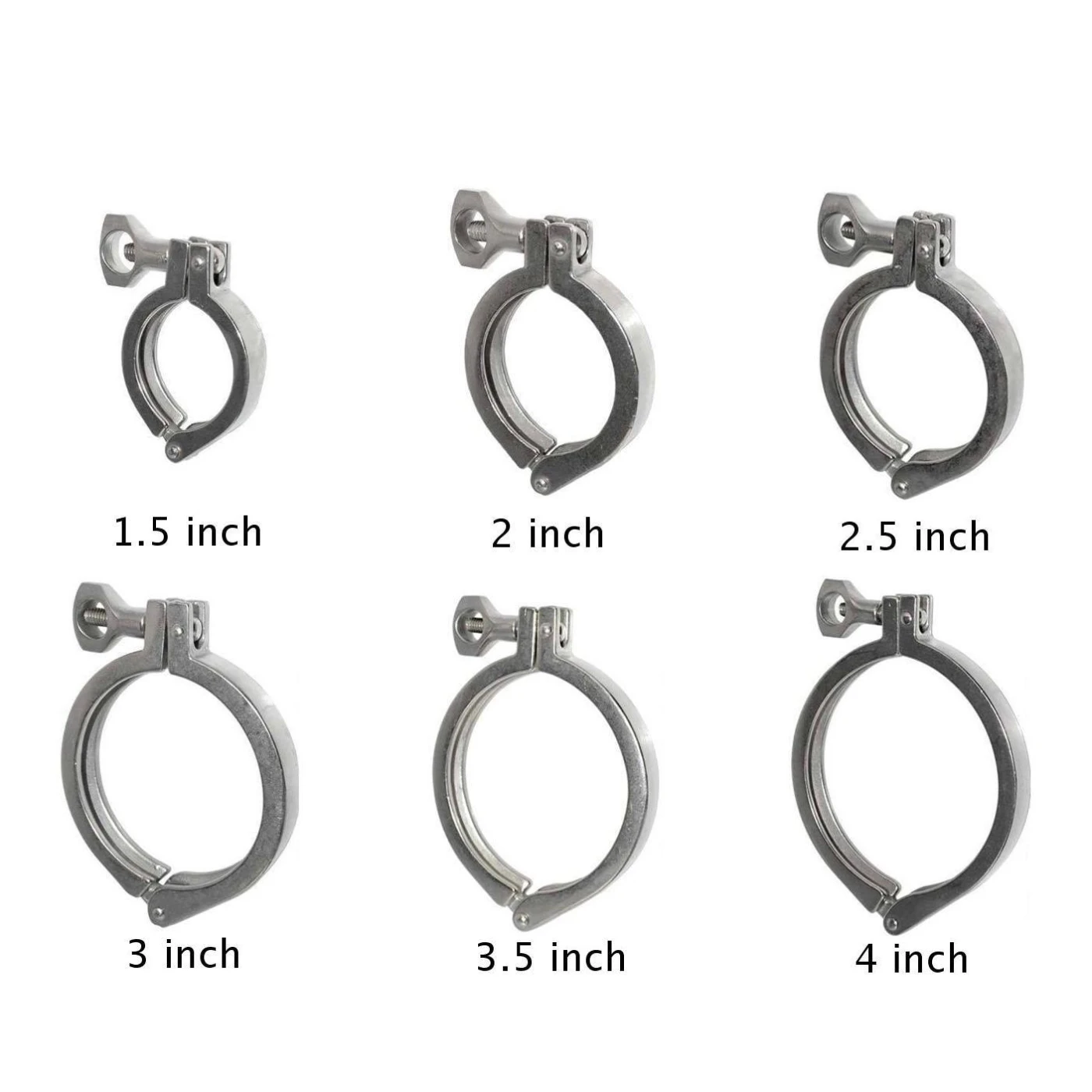Великобритания 50,5-115 мм OD наконечник фланец санитарный Tri Clover Clamp1.5/2/2,5/3/3,5/4