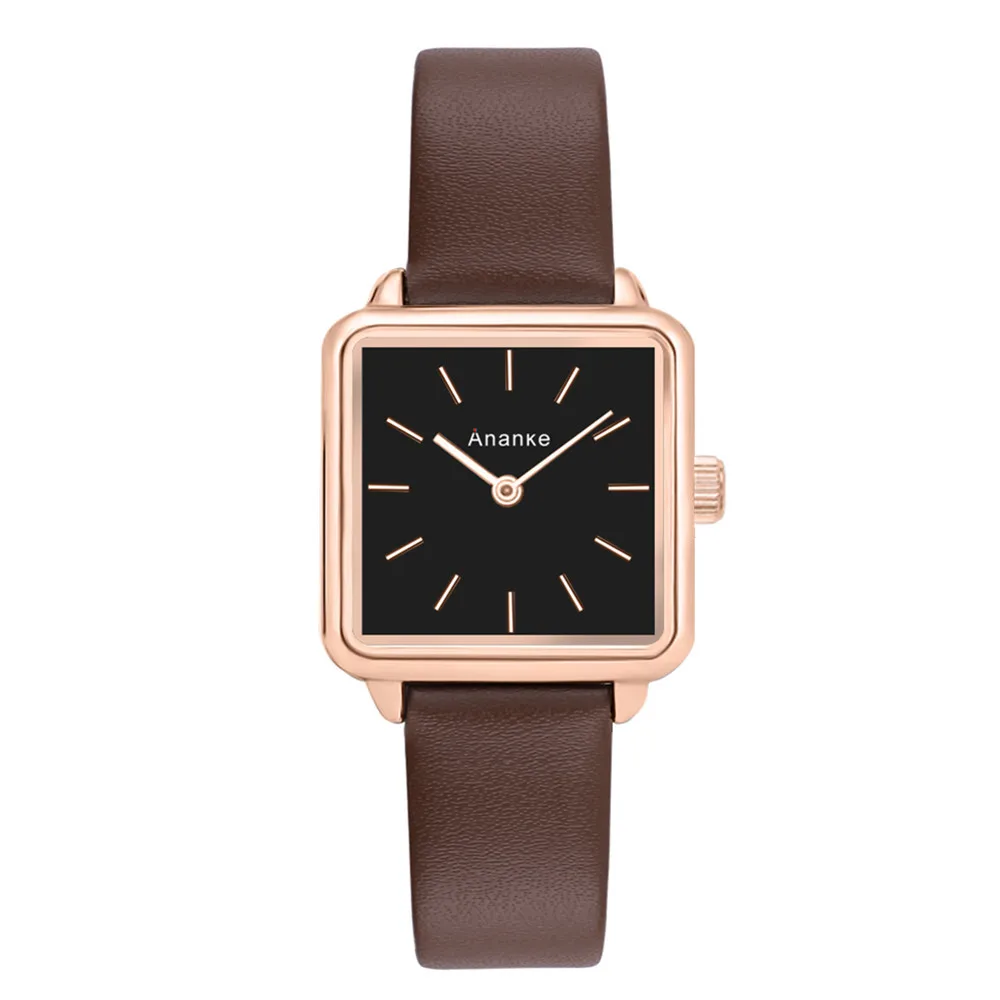 

ANANKE Relogio Feminino Square 30ATM Waterproof Belt Sleek Minimalist Women Quartz Wristwatches Relojes Mujer 2019 Wrist Watch