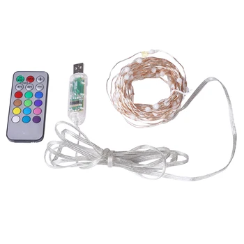 

Waterproof String Lamp Bendable USB Port Party Home Decor 10M DIY Battery Operated Camping With Remote Control LED Rope Light