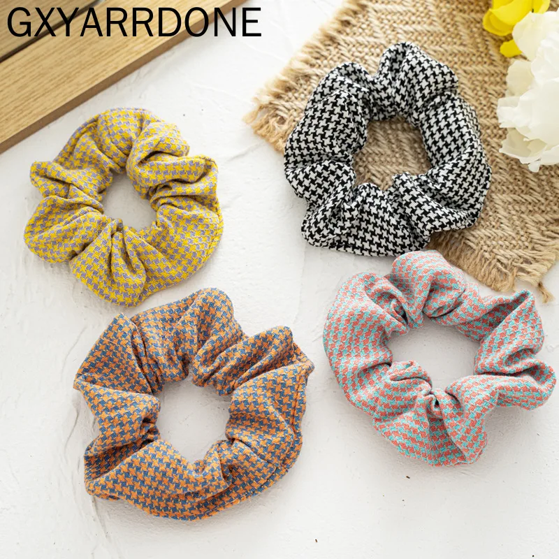 

Woman Winter Windmill Print Hair Ties Girls Scrunchies Women Hair Accessories Headwear Elastic Hairband Pontail Holder Hair Rope