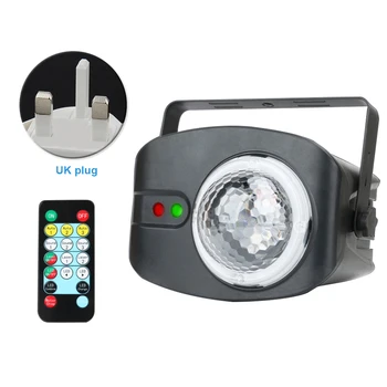 

Home Sound Activated Party Show With Remote Controller Flash Wedding 180 Degree Rotating Portable RGB Stage Light Water Ripples
