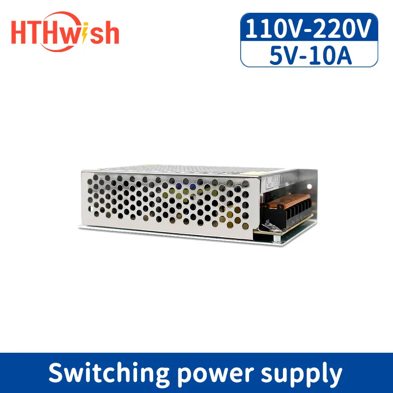 Импульсный источник питания HTHwish 5 В 10 А от 220 до вольт 50 Вт трансформатор