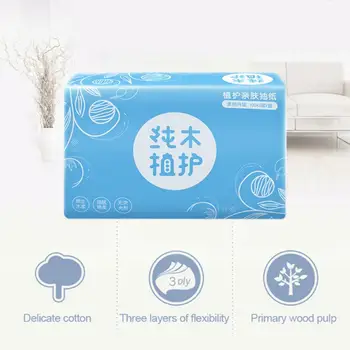 

Plant Protection Log Pumping Paper 8 Packs / Piece Of Facial Tissue 100 Pumping 3 Layers Of Home Napkins NEW