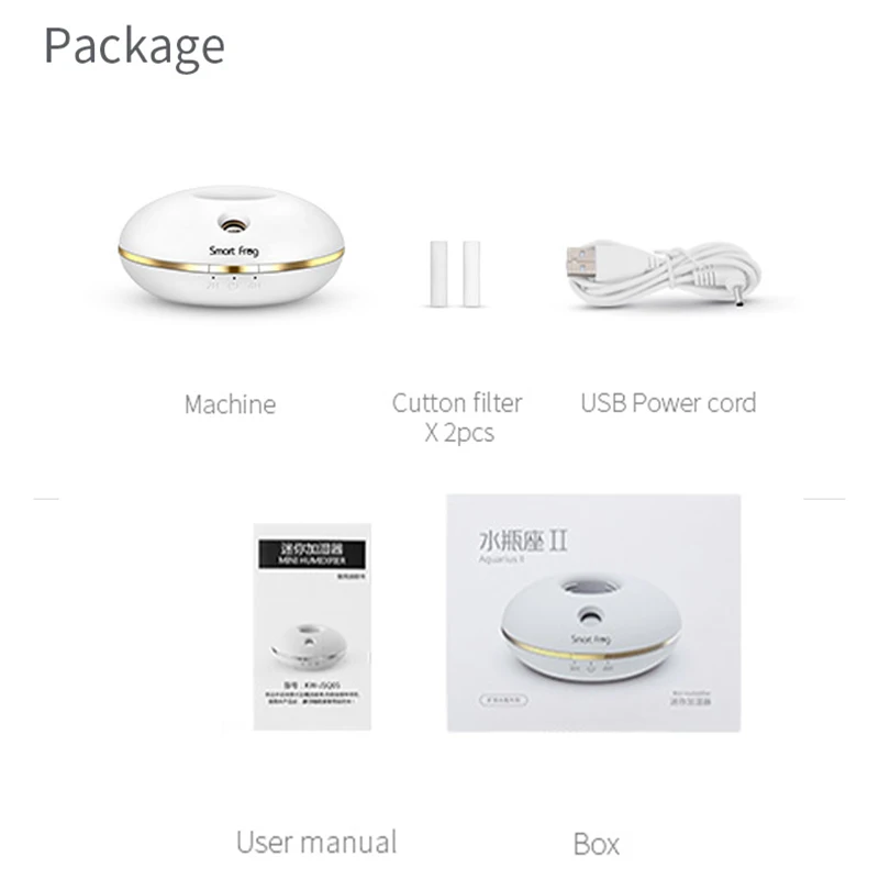 USB мини-увлажнитель воздуха, увлажнитель воздуха для автомобиля, портативный увлажнитель воздуха для дома, увлажнитель с аккумулятором, мини-увлажнитель