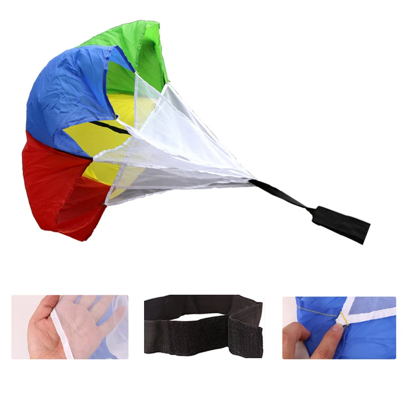 

New Child Soccer Speed Parachute kid strength training umbrella Football basketball running exerciser Resistance drag parachutes