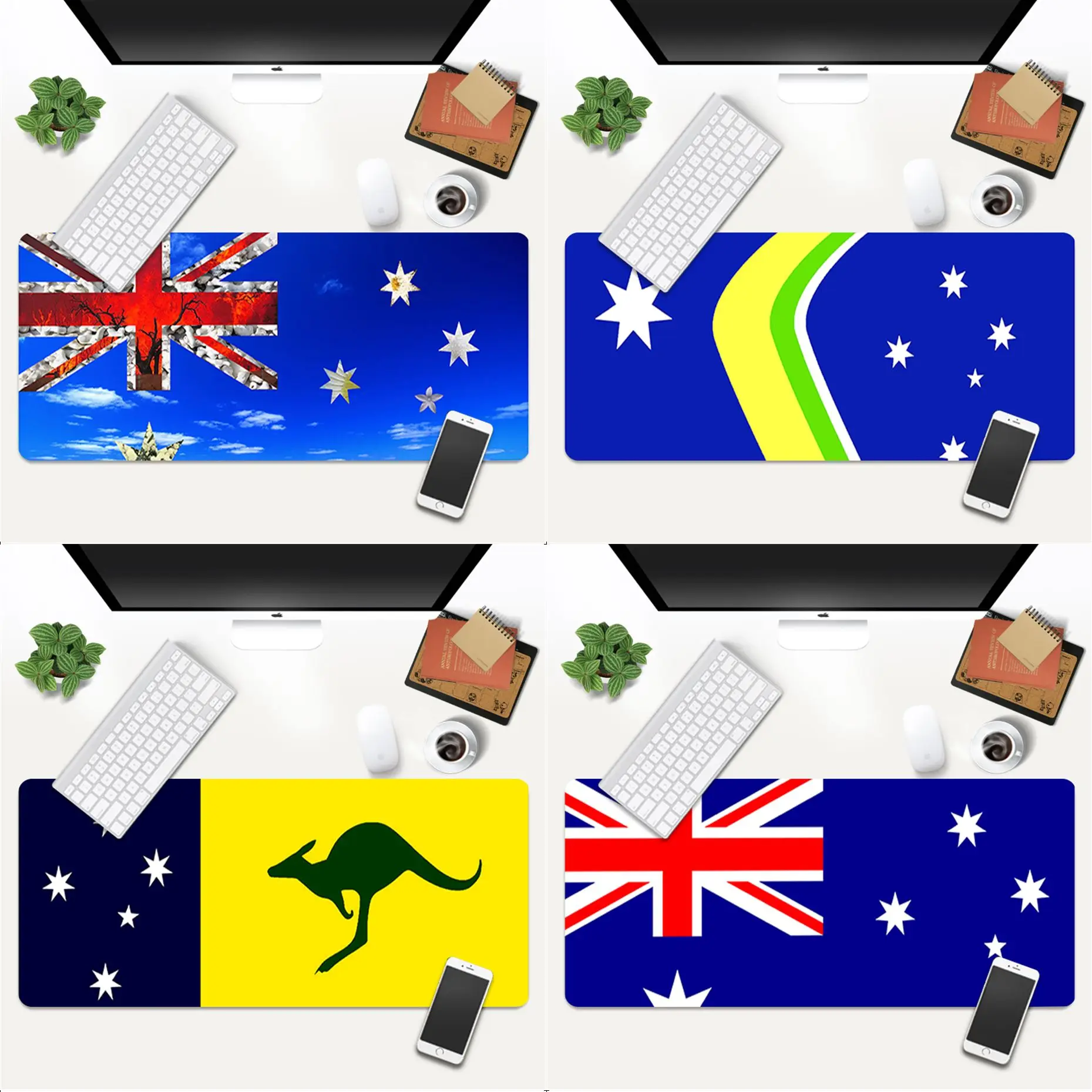 New Design Australian flag Anti Slip Durable Rubber Gaming Mouse Pad Large Deak Mat 700x300mm for overwatch/cs go|Mouse - AliExpress