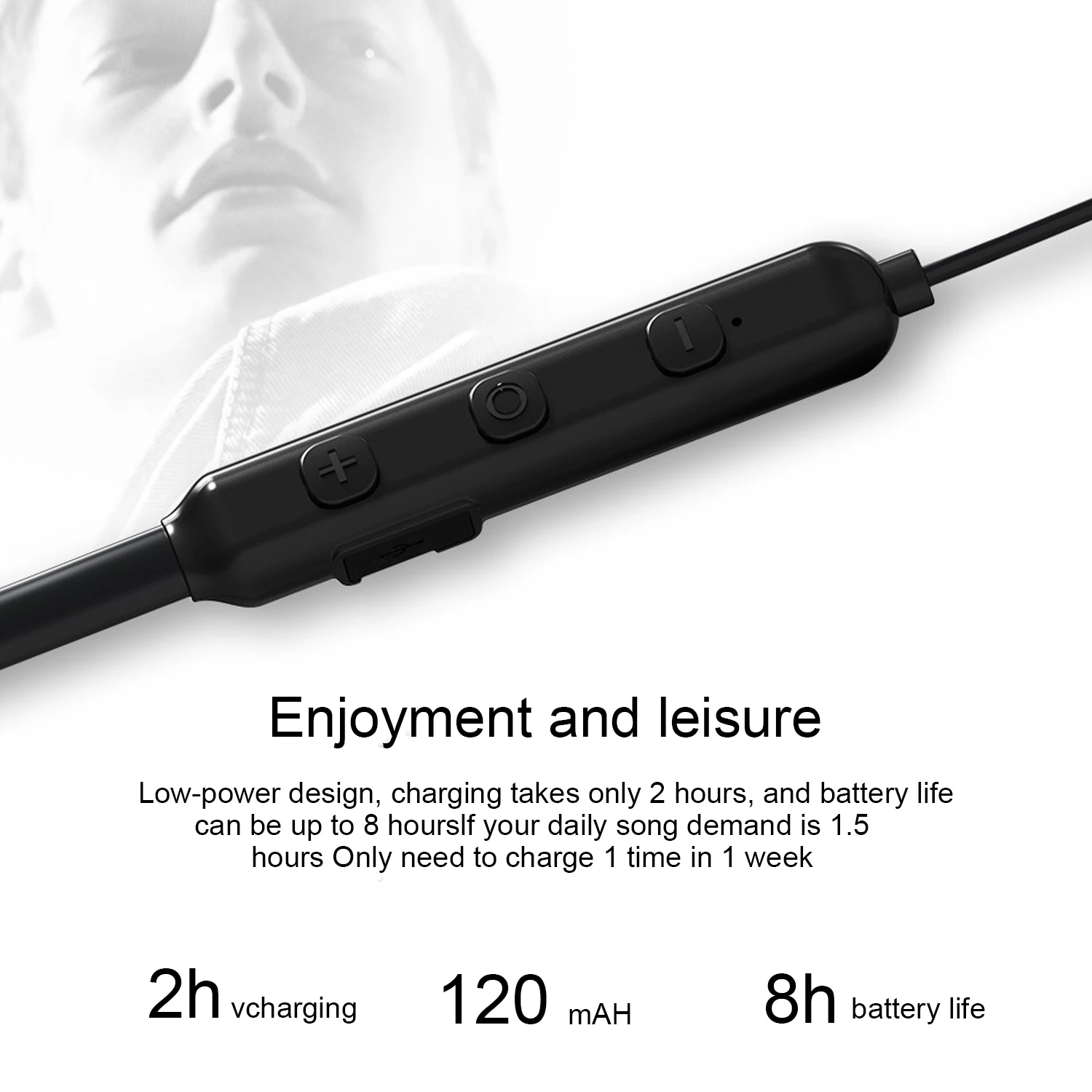 Vococal Portable 0 75mm Replacement Bluetooth Earbud Headset Earphone Headphone Cable Cord for VK1 VK2 VK6 V80