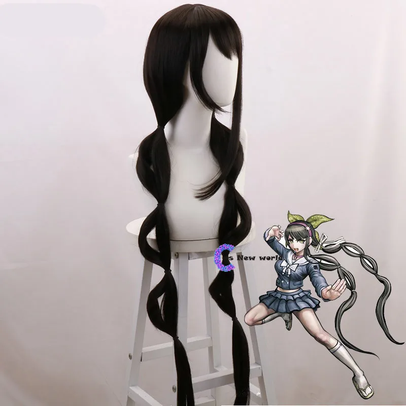

2020 New Fashion Long 120cm Game Danganronpa cosplay Chabashira Tenko wig Chabashira Tenko role play styled braid hair costumes