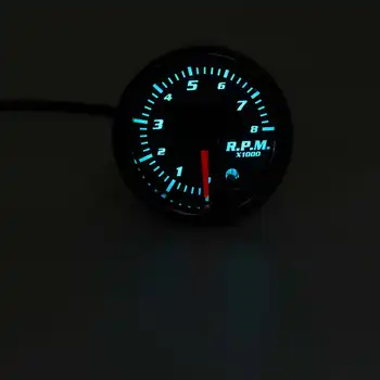 

2 Inch 52mm 12V Car Tachometer RPM 7 Color LED Digital Display 0-8000 RPM Universal Car Tach Meter