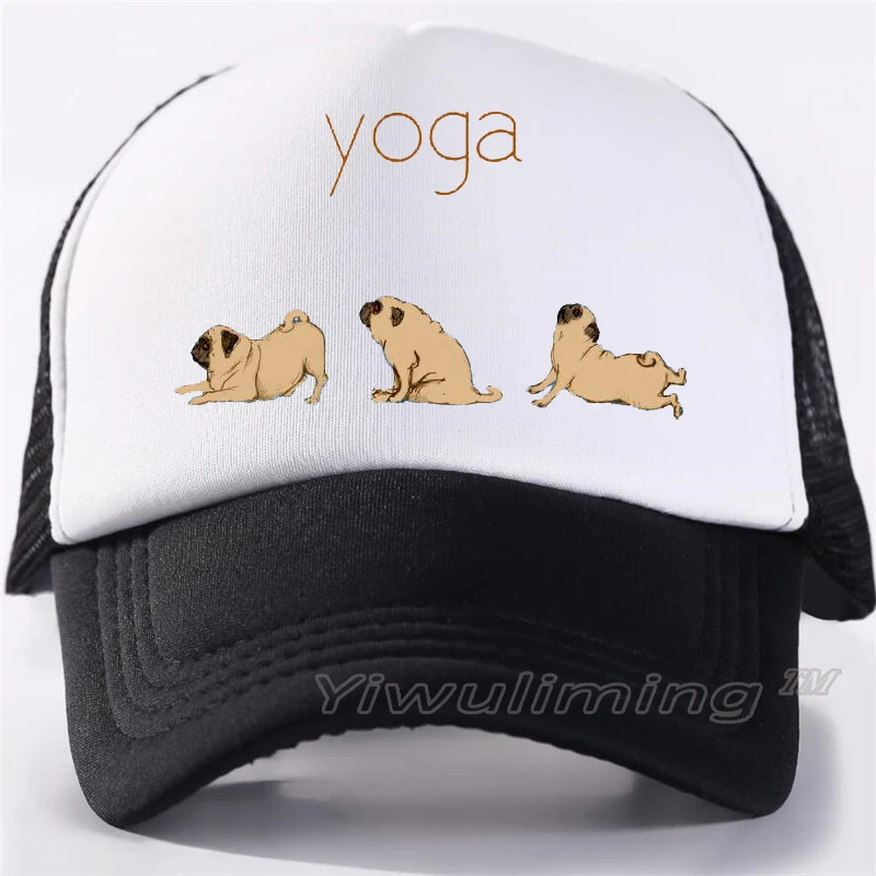 Бренд собака мопс бейсболки женские мужские Snapback сетчатая шапка Дальнобойщик открытый спортивный, для укрытия кепки дропшиппинг