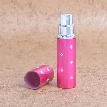 

5pcs 5ml Glass Spray Refillable Bottle Empty Perfume Bottle Mist Atomizer Spray Bottle For Makeup Travel Random Color