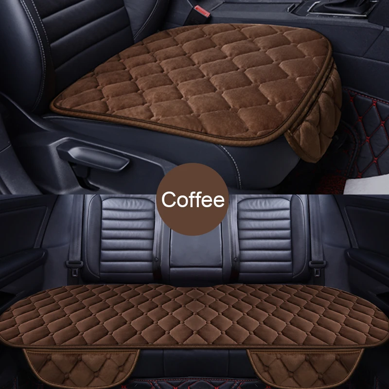

Winter Car Seat Cover Anti-slip Seat Cushion Warm Front Chair Pad For Auto Seat Protector Accessories For Toyota Camry 40 Ford