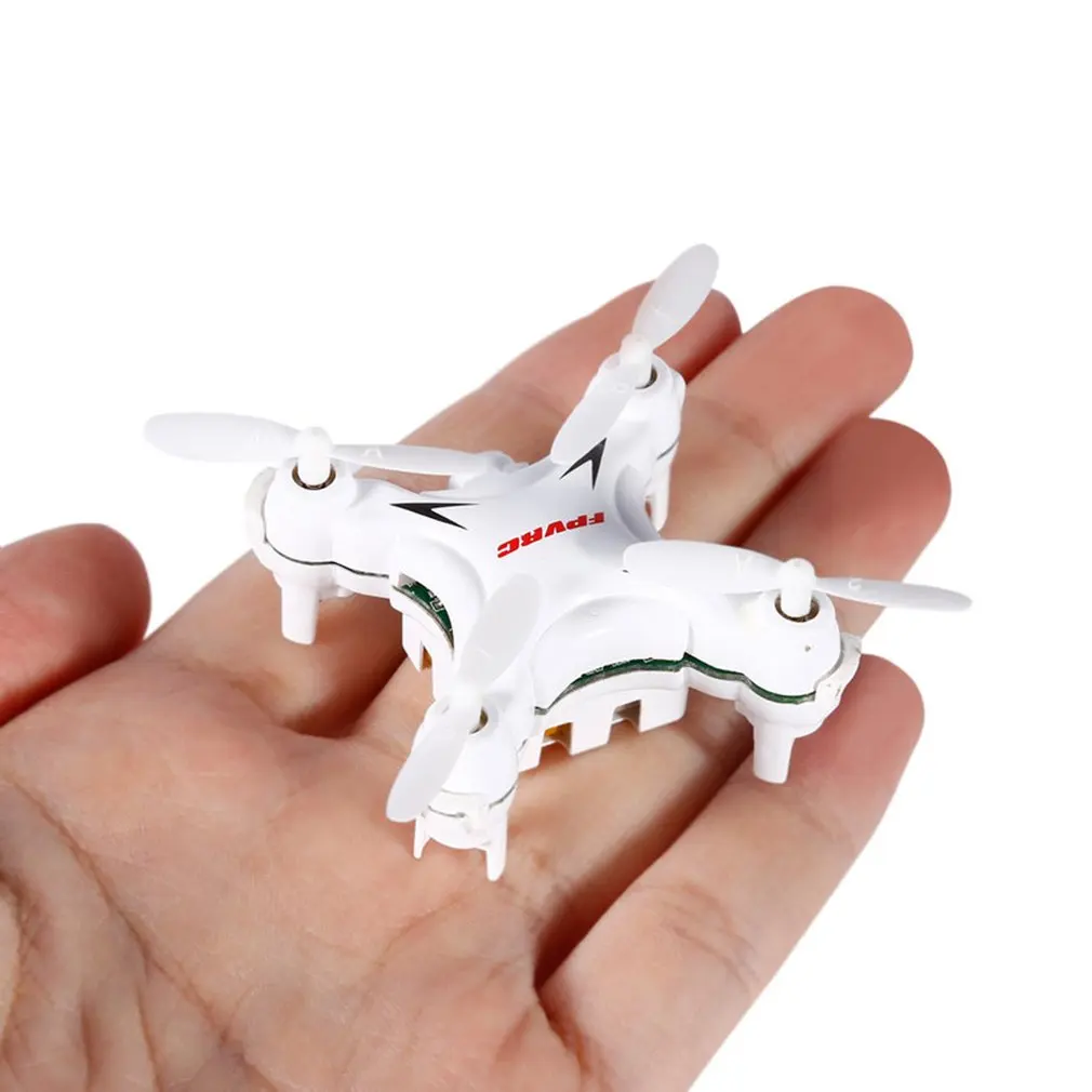 Q7 четырехосный 4 канала 6 Axis Gyro RC нано мультикоптер мини карманный беспилотный радиоуправляемый летательный аппарат-белый/черный с 3D чехол-книжка