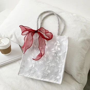 

Fashion Lace Handbag Women Nylon Shoulder Women Fashion Vacation Beach Handbag Outdoor Shopping Travel Accessories