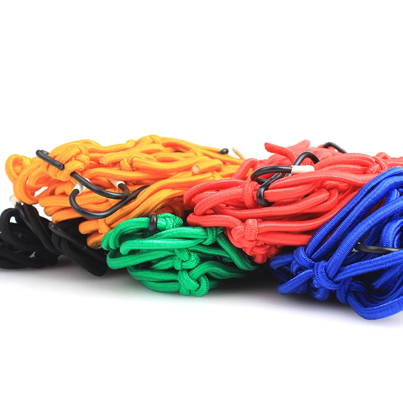 Motorcycle Luggage Net Bike 6 Hooks Hold down Fuel Tank Luggage Mesh Web Bungee CBR250 CR250400 CB400 VTEC XJR400 ZRX400