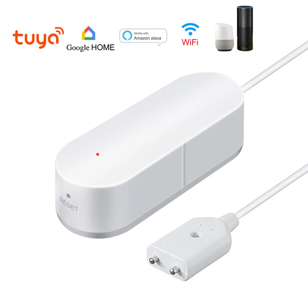 

Tuya app WIFI Water Leak Sensor Flood Leakage Level Alarm Detector Tank Overflow Protection Smart Life Home House Remote Control