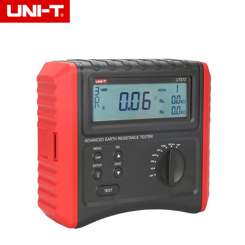 UNI-T UT572 смарт-тестеры сопротивления заземления с индикацией низкого заряда батареи, Удержание данных