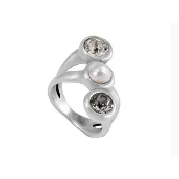 

Ring Unode50 woman plated with crystal and pearl Swarovski