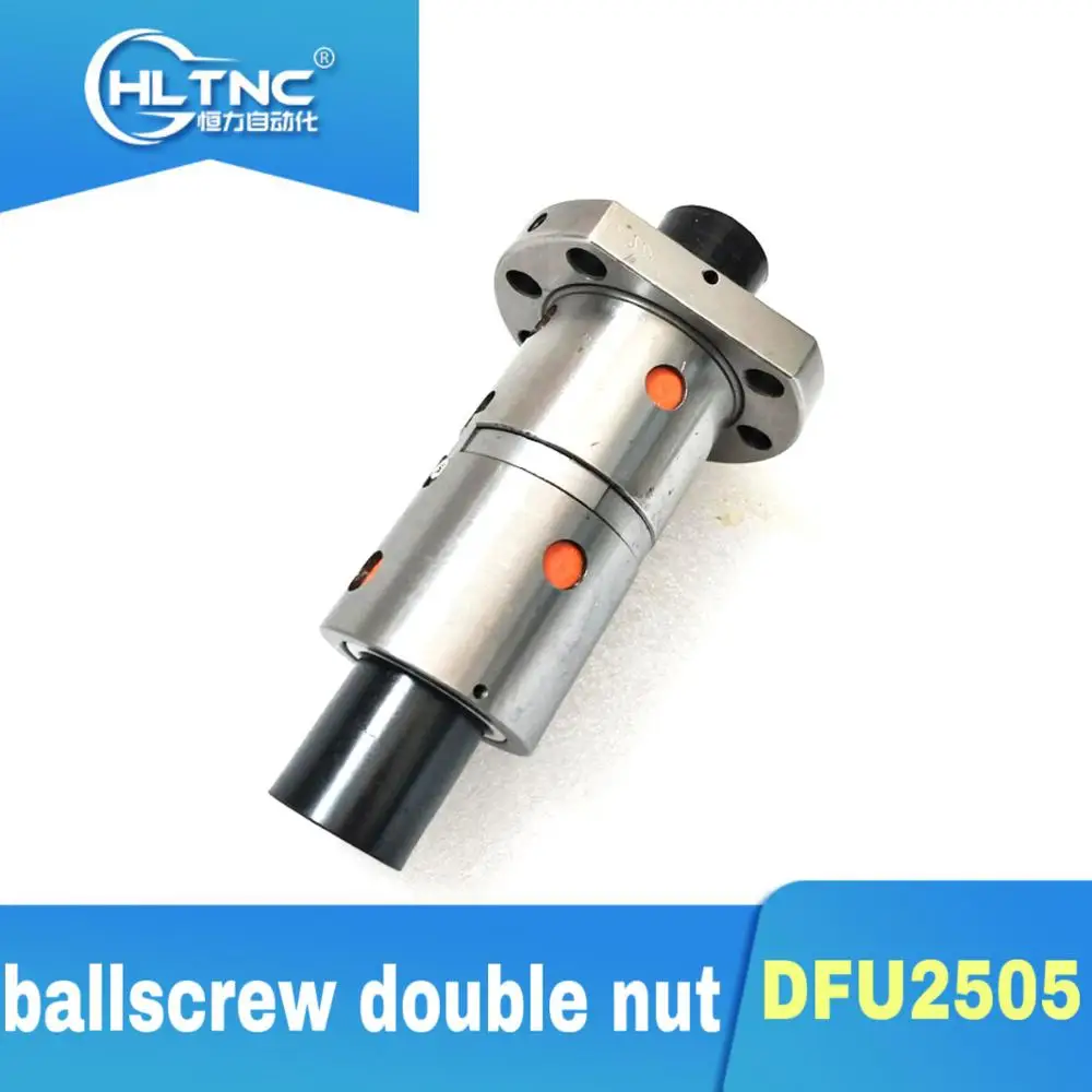 DFU2505 шариковый винт двойная гайка 25 мм CNC DIY резьба части машины|Линейные
