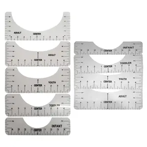 8Pcs Tshirt Ruler, T Shirt Alignment Tool, Acrylic T-Shirt Ruler