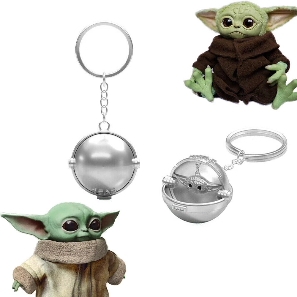 X Costume Baby Yoda Keychain The Mandalorian S Wars Cosplay Prop Silver Hanging Chain Zinc Alloy 19 New Arrival Movie Tv Costumes Aliexpress