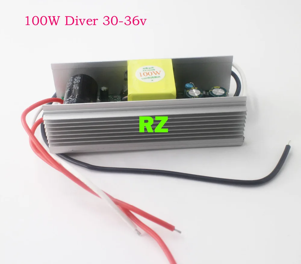 100W DC 30 V-36 V 3000mA Светодиодный драйвер для 100w Светодиодный чип diy AC 85 V-265 V постоянный