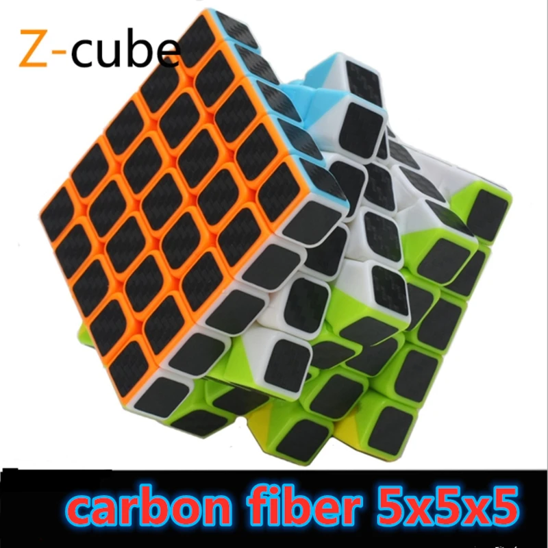 ZCUBE из углеродного волокна 5x5x5 магический куб z-куб 5x5 скоростной Кубик из углеродного волокна Куб 5x5 Головоломка Куб Z Кубик из углеродного волокна головоломка