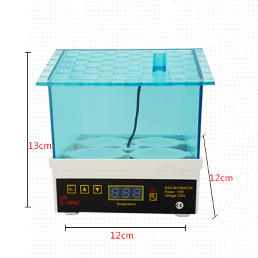Инкубатор для яиц, инкубатор для сада, дома, ЕС, вилка, инкубационная машина, яйца, содержат ручную утварь, мини, полностью автоматизированный, 4 шт