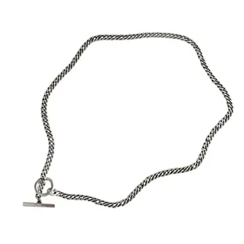 

925 Sterling Silver Fashion Choker Pendant Necklace For Women Party FINE Jewelry