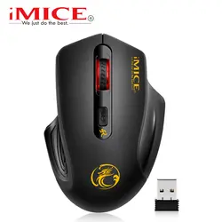 IMice Беспроводной Мышь 4 кнопки 2000 Точек на дюйм Mause 2,4G Оптическая USB Бесшумная мышь Эргономичный мышей Беспроводной для ноутбука